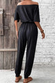 Jacqueline Off-Shoulder Jumpsuits with Pockets - Vestir en Moda