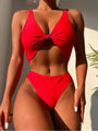Jacqueline Pure Color Three-Piece Swimsuits - Vestir en Moda