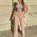 Jasmine Office Bootcut Fashionable Wide Leg Elegant Pants - Vestir en Moda