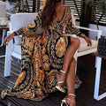 Jenara Printed Sundress Long Maxi Dresses - Vestir en Moda