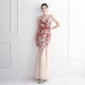 Jenifer Sequin Mesh Beaded Elegant Annual Meeting Long Sexy Dresses - Vestir en Moda
