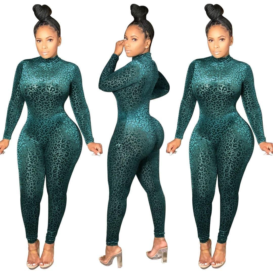 Jennifer Fashion Printed Jumpsuits Long Sleeve - Vestir en Moda