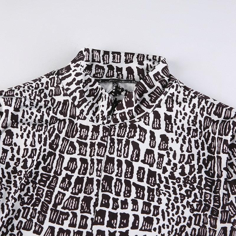 Jennifer Fashion Printed Jumpsuits Long Sleeve - Vestir en Moda