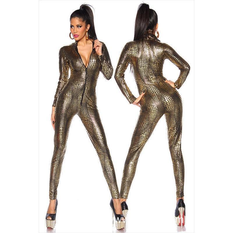Jennifer Fashion Printed Jumpsuits Long Sleeve - Vestir en Moda