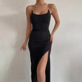 Jessenia Women Clothing Summer Sexy Slit Metal Strap Factory dresses - Vestir en Moda