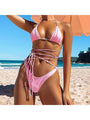 Jessia Lace-up Bandage Two Piece Swimsuit - Vestir en Moda