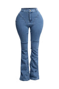 Jessica Bell Bottom Y2K Style Stretch  Bell Bottom Jeans