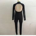 Jimena Sexy Womens Backless Geometric Sequin Jumpsuits - Vestir en Moda