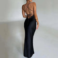 Jimena Women Clothing Sexy Strap Satin Dresses - Vestir en Moda