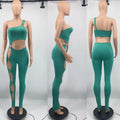 Joanna Sexy One Shoulder Sleeveless Hollow Out Outfits Jumpsuit - Vestir en Moda