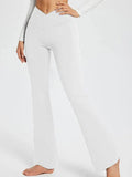 Jolene Solid Color Full Length Pocket Low Waist Flare Pants - Vestir en Moda