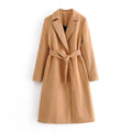 Josefina Women Belt Wool Coat Casual - Vestir en Moda