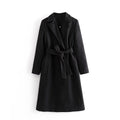 Josefina Women Belt Wool Coat Casual - Vestir en Moda