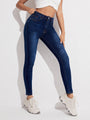 Journee Trousers Casual Stretch Trousers Women Ankle-Tied Denim - Vestir en Moda