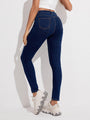 Journee Trousers Casual Stretch Trousers Women Ankle-Tied Denim - Vestir en Moda