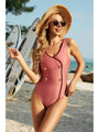 Journey Color V-neck Backless One Piece Swimwear - Vestir en Moda
