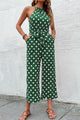 Judith Dot Grecian Wide Leg Jumpsuits - Vestir en Moda