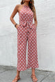Judith Dot Grecian Wide Leg Jumpsuits - Vestir en Moda