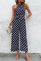 Judith Dot Grecian Wide Leg Jumpsuits - Vestir en Moda