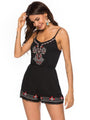 Julia Women Vintage Floral Embroidered Rompers - Vestir en Moda