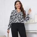 Juliet Vordemil Special Retro Fashionable Loose Leopard Print Top - Vestir en Moda