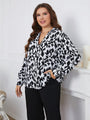 Juliet Vordemil Special Retro Fashionable Loose Leopard Print Top - Vestir en Moda