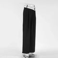 Kaia Contrast Color Casual Draping Mopping Wide Leg Design Pants - Vestir en Moda
