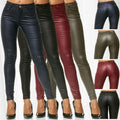Kaitlyn PU Faux Leatherette Fashion Classic Pants - Vestir en Moda