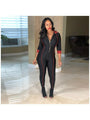 Kalindi Zipper Up Long Sleeve Jumpsuit - Vestir en Moda