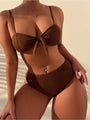 Kaliyah Latest Solid Matching Bikini Sets - Vestir en Moda
