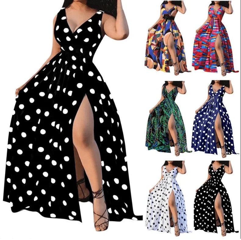 Kamala Sexy Party Ladies Belt Plus Size Forked Club Dress - Vestir en Moda
