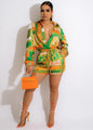 Karmala Casual Baggy Straight Trousers Printed Two Piece Set - Vestir en Moda