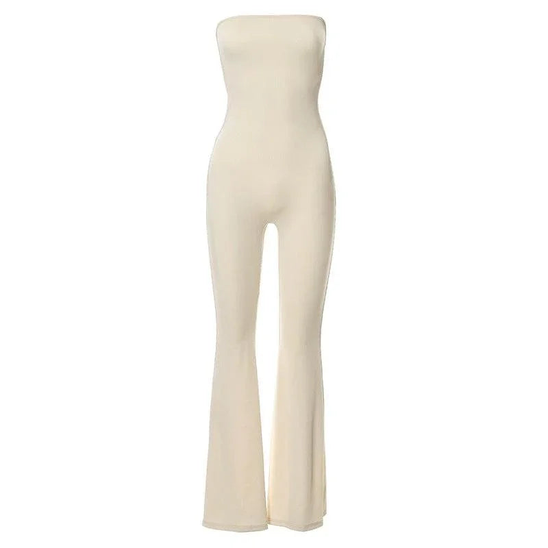 Kathilenia Autumn Sleeveless Lace up Backless Fashion Women Jumpsuits - Vestir en Moda