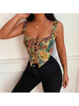 Kehlani Summer Retro Style Floral Bandage Tops - Vestir en Moda
