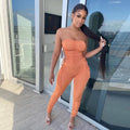 Kendry Sexy Off Shoulder Women Sleeveless Jumpsuits - Vestir en Moda