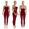 Kendry Sexy Off Shoulder Women Sleeveless Jumpsuits - Vestir en Moda
