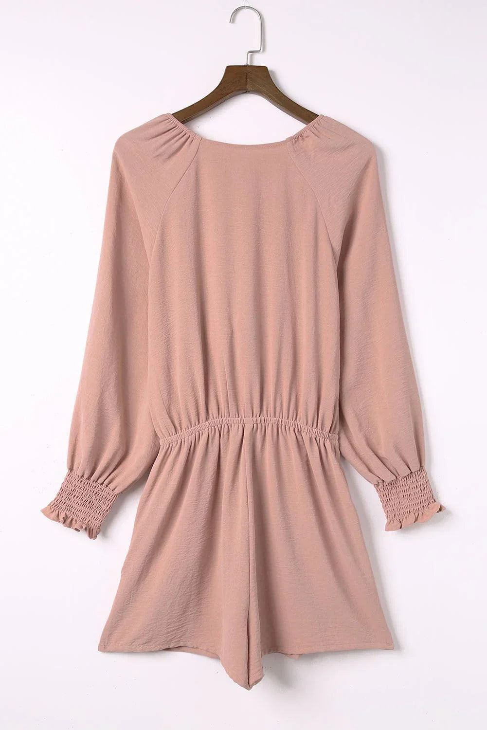 Kendry Tied Flounce Sleeve Plunge Rompers - Vestir en Moda