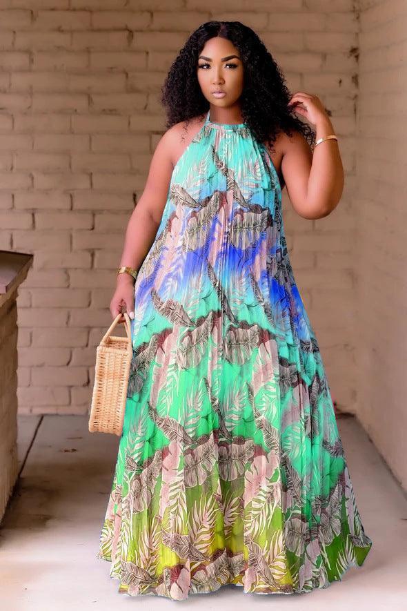 KIM Plus Size Digital Printing Swing Women - Vestir en Moda