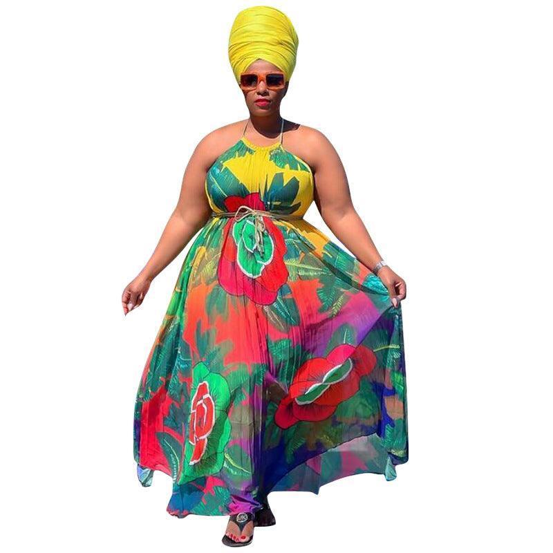 KIM Plus Size Digital Printing Swing Women - Vestir en Moda