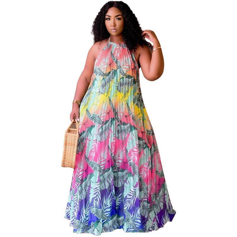 KIM Plus Size Digital Printing Swing Women - Vestir en Moda