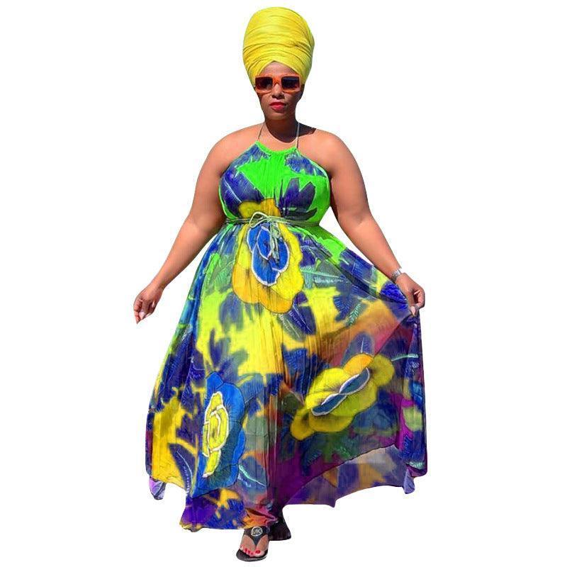 KIM Plus Size Digital Printing Swing Women - Vestir en Moda