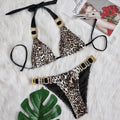 Kinsley Halter Crystal Diamond Rhinestone Brazilian Bathing Swimwear - Vestir en Moda