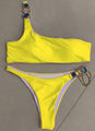Kinsley Halter Crystal Diamond Rhinestone Brazilian Bathing Swimwear - Vestir en Moda