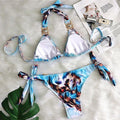 Kinsley Halter Crystal Diamond Rhinestone Brazilian Bathing Swimwear - Vestir en Moda