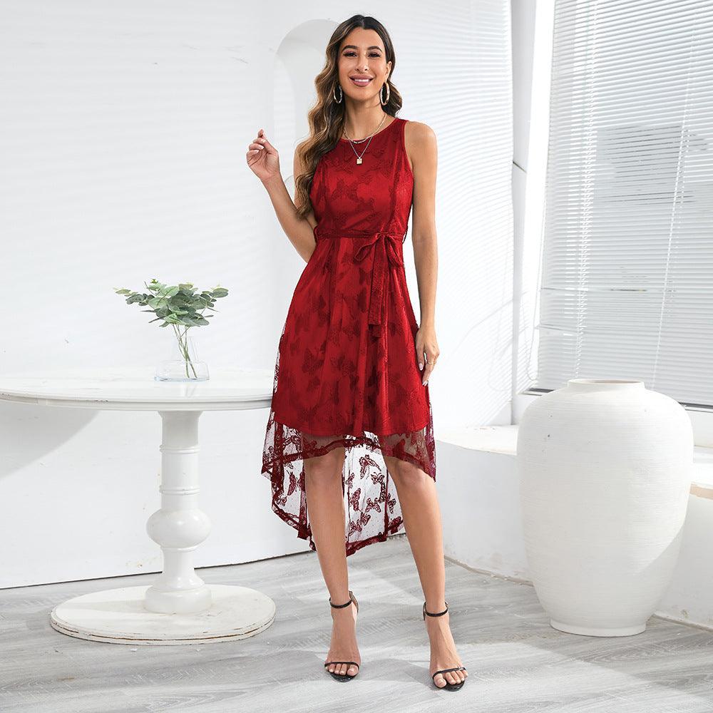 Kristen Women Clothing Sexy Sleeveless Lace Mesh Dresses - Vestir en Moda