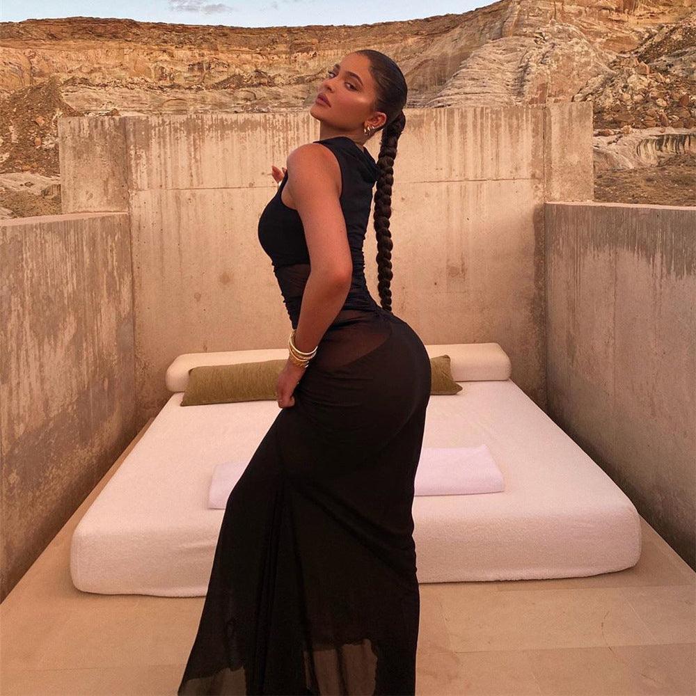 Kylie Clothing Pleated Mesh Women Dresses - Vestir en Moda