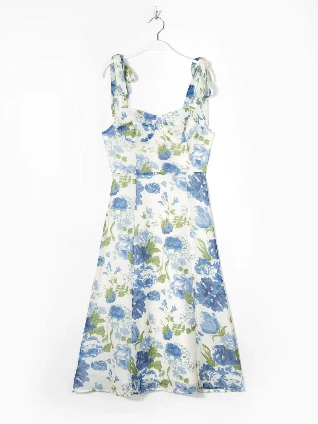 laura Summer Women Clothing Waist Strap Type Drawstring Printed Dresses - Vestir en Moda