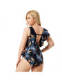 Layla Sexy Floral Ruffled Backless One Piece Swimsuit - Vestir en Moda
