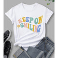 Leilani Letter Printed Simple Designer Tees - Vestir en Moda