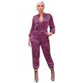 Leona Sexy Leopard Jumpsuits Full Sleeve - Vestir en Moda